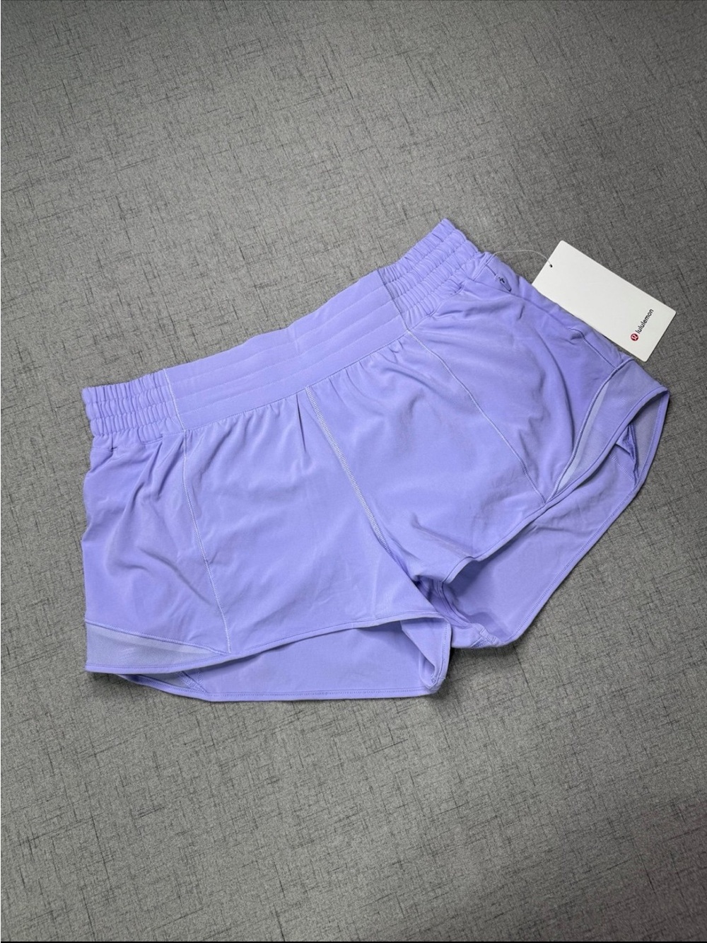 Lululemon Hotty Hot High Rise Athletic Shorts Lilac Smoke Size 12 NWT - Picture 6 of 11